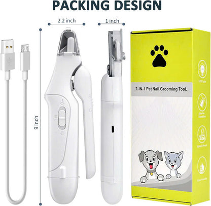 PawsCare Pro 2-in-1 Nail Clipper & Grinder